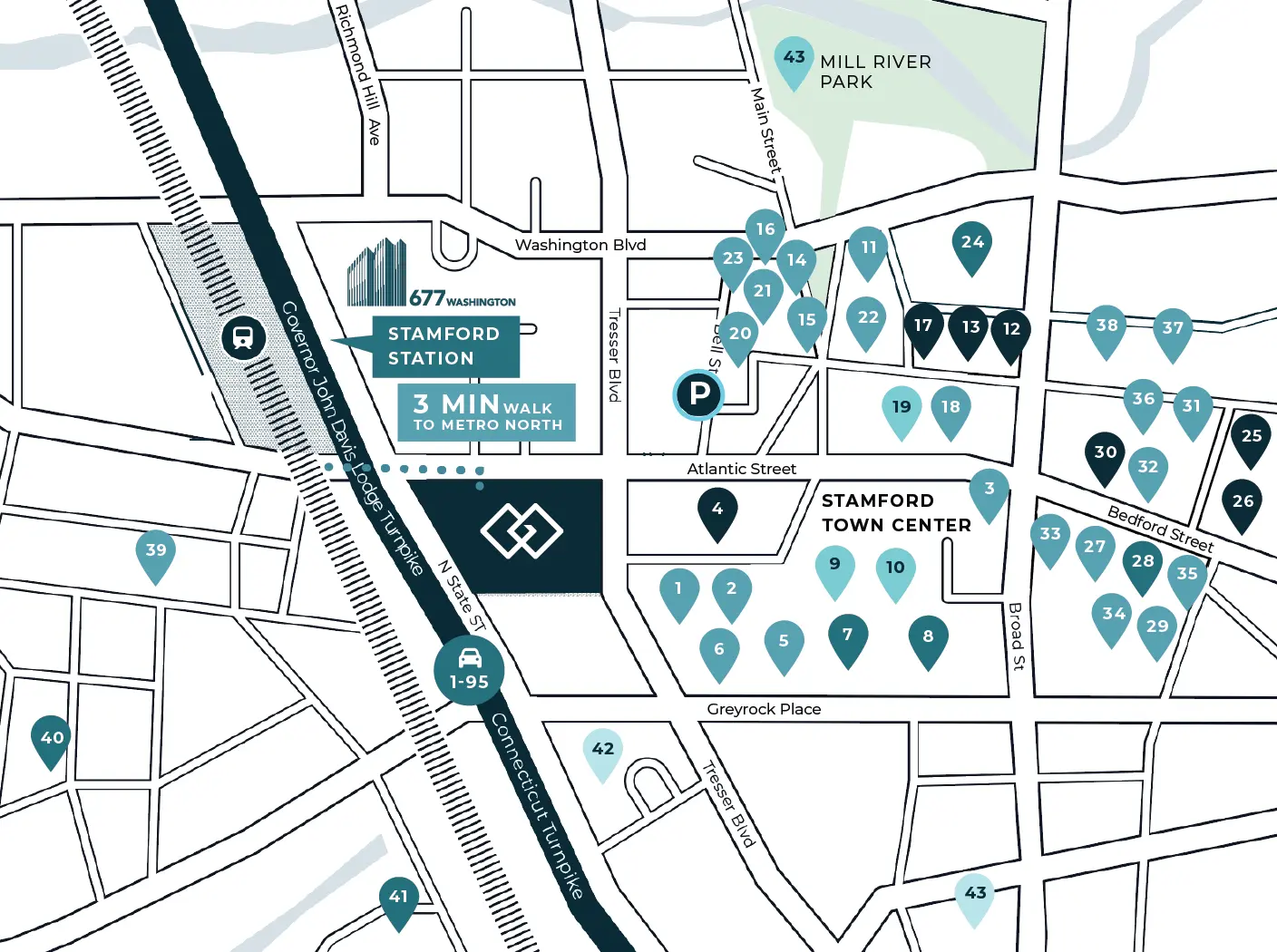 stamford map